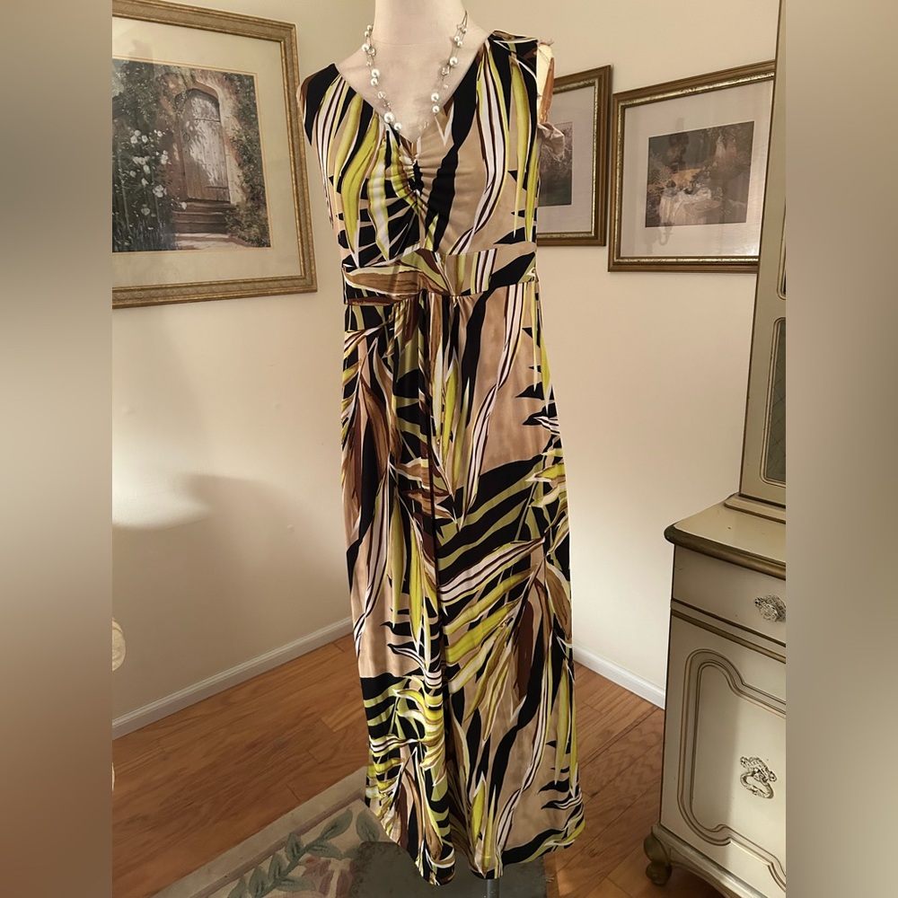Key by Clinton Kelly Elegant Multicolor Maxi Dress SZ M. C:23-10